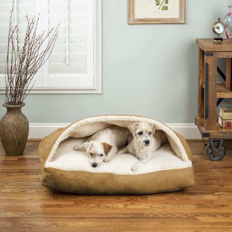 Cozy Cave® Rectangle Dog Bed - Camel
