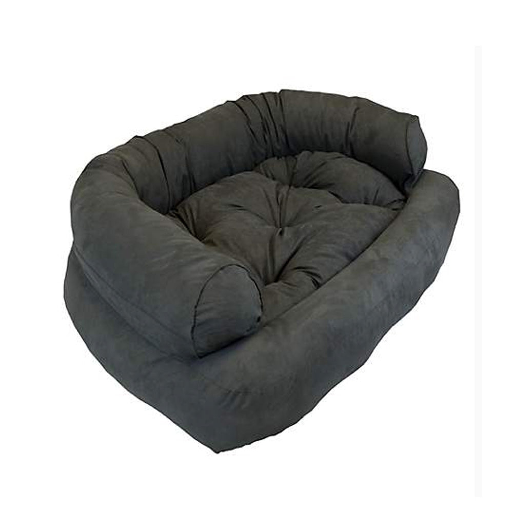 Snoozer Overstuffed Luxury Pet Sofa - Anthracite