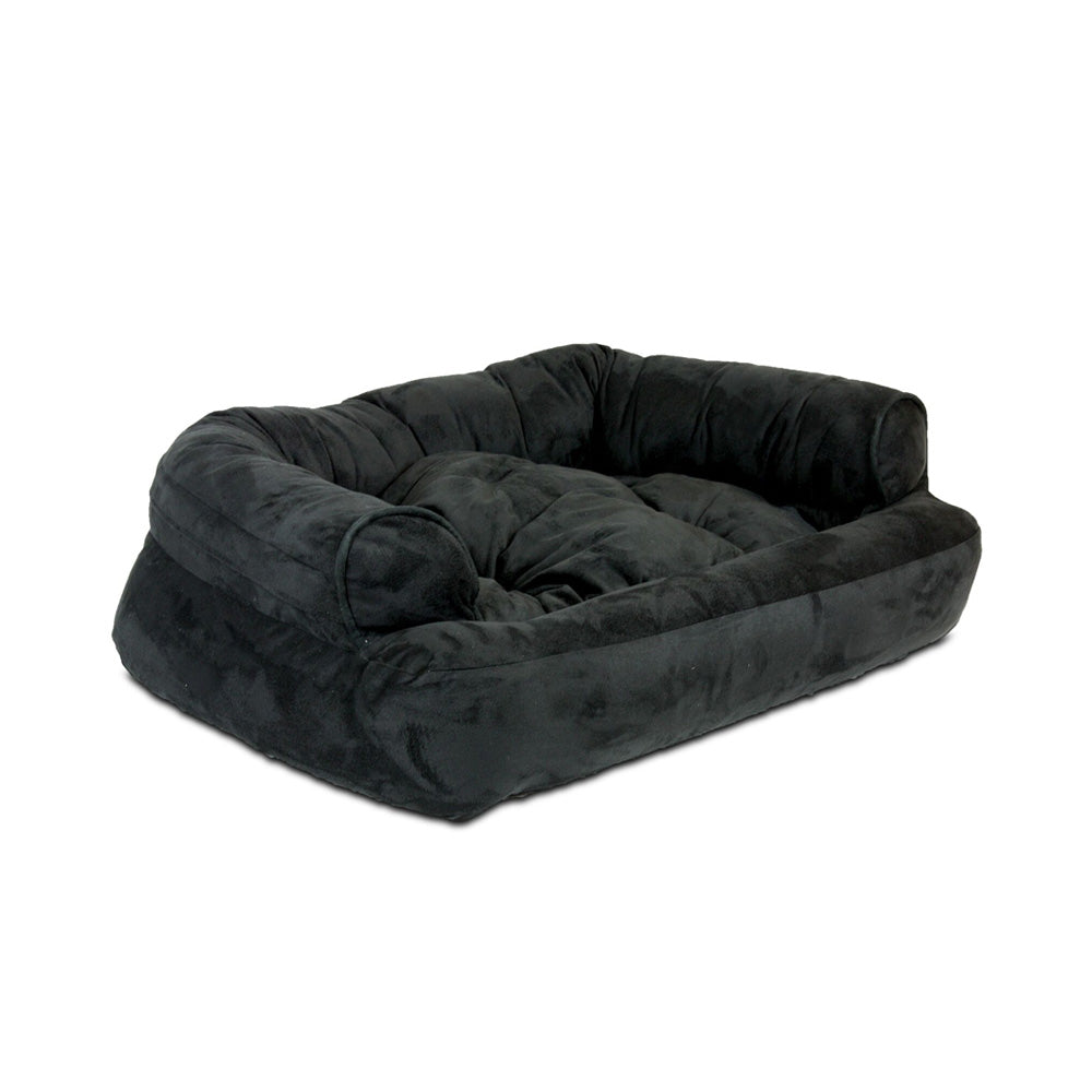 Snoozer Overstuffed Luxury Pet Sofa - Black