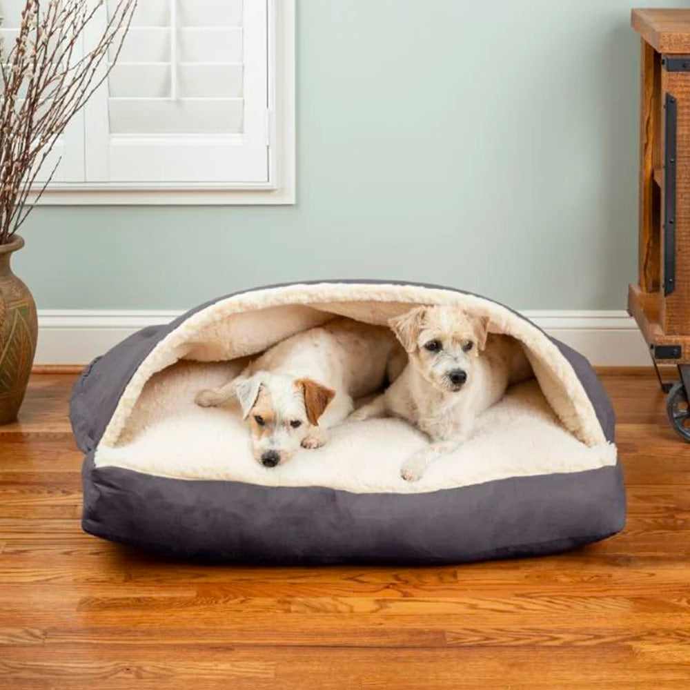 Snoozer Rectangle Cozy Cave® Dog Bed - Heather Gray
