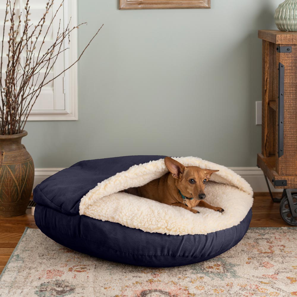 Cozy Cave® Dog Bed - Navy